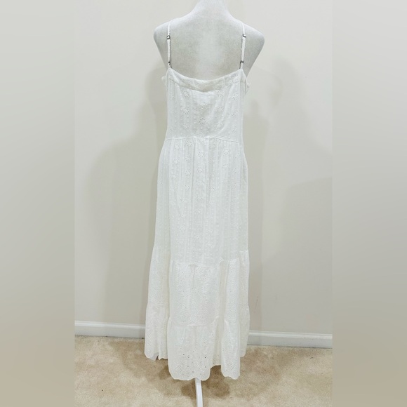 NWT Sundance Women’s Size XL White Boho Maxi Dress Lace Embroidered - Picture 4 of 9